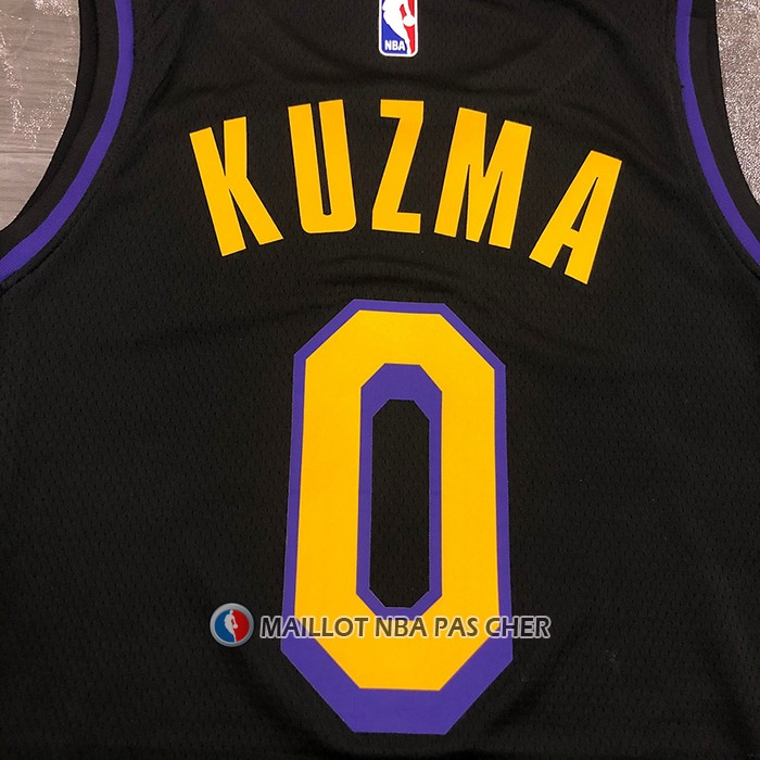 Maillot Los Angeles Lakers Kyle Kuzma NO 0 Ville 2019-20 Noir